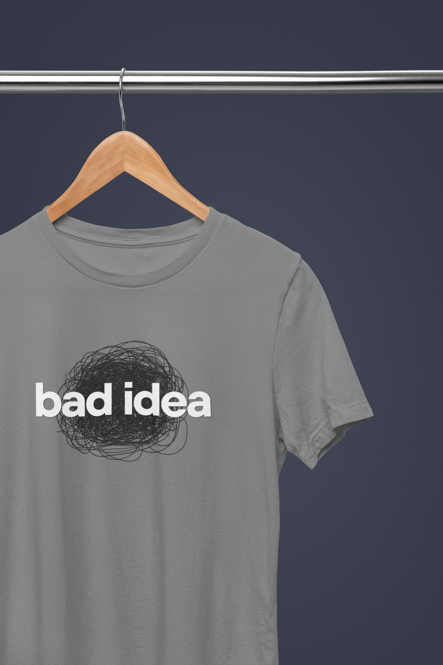 Unisex-Shirt "bad idea"